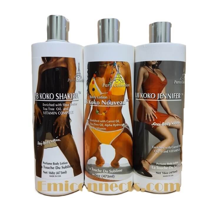PARIS COLLECTION UB KOKO  BODY LOTION PRODUCTS